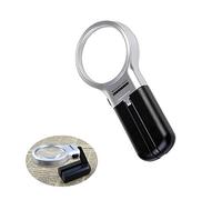 OVLIIYWZY Magnifier Handheld Portable Hands Free Desktop Stand 10x Magnifying Glass with LED Light for Seniors, Low Vision, Reading, Jewelry, Magazines, Newspapers,Maps,Hobby,Crafts