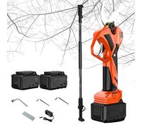 OVLIIYWZY Professional Cordless Pruner Electric Pruning Shears Secateurs with 200cm High Reach Extension Pole, Cordless Pruning Shears for Gardening Cordless Tree Pruner, 35mm Cutting Diameter
