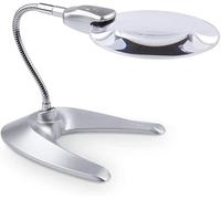 OVLIIYWZY Screen Magnifier 2 LED Lights Illuminated Magnifier 2.5X Adjustable Table Reading a Newspaper Elderly Magnifying Small lamp HD Clock Repair Magnifier with LED Light Double The Comfort