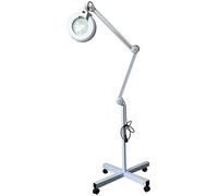 OVLIIYWZY Screen Magnifier Designed 5X Magnifying lamp LED lamp with Cosmetic tattooing shadowless wheelbase Nail fold Magnifying lamp, White Magnifier with LED Light Double The Comfort