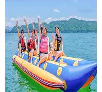 OVLIIYWZY Sea Motorboat Surfing Amusement Equipment Toy Banana Boat, Outdoor Large Tow Floating Inflatable Toy, Double Row 12 People