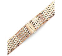 OVLIIYWZY Stainless Steel Watch Straps Universal Strap Width 12-20mm Rose Gold color-14mm