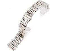 OVLIIYWZY Watch Strap Replacement Universal Stainless Steel Clasp Watch Accessories Watch Chain Watch Accessories Watch Band Men Bracelet for Women C-17mm