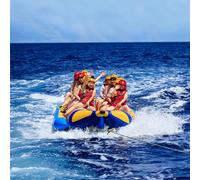 OVLIIYWZY Water Park Toys Children's Playground Equipment Water Banana Boat, Multi-Person Inflatable Banana Boat, 10 People