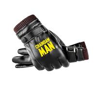 Ovlize Chains-aw Man Mens Motorbike Biker Gloves, Easy To Use Touch Screen Gloves, Winter, cycling, and keeping warm, Winter(Black 3)