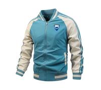 Ovlize Mens Lightweight Summer Casual Jackets Hu.sa.be.rg, Spring Autumn Breathable Track Jackets, Outdoor Thin Long Sleeve Outerwear, spring(Blue,M)