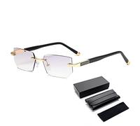 OVNMFH 2023 New Sapphire High Hardness Anti-blue Progressive Far And Near Dual-Use Reading Glasses (Gold,+1.00)