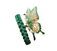 OVNMFH Enchanted Butterfly Knit Bracelet, Handmade Butterfly Macrame Bracelet, Adjustable Charm String Butterflys Bracelets Jewelry Gift for Women (Green)