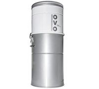 OVO OVO-700ST-35H 700 Airwatts Heavy Duty Powerful Central Vacuum System, Hybrid Filtration (with or Without Disposable Bags) 35L or 9.25Gal Bottom Load Dust Bin, White