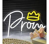 OvoNinn Prom Neon Sign for Wall Decor Prom decorations 2025 Neon Light Sign LED Light Up Signs for Pub Graduation Prom Party Backdrop Decor Gifts(17.5x11 in)