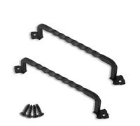 OVOV 2 Pack Barn Door Pull Handle Hardware for Wooden Garden Gate Shed Cabinet Door (9inch)