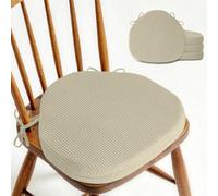 OVOV Windsor Chair Cushions for Dining chairs Set of 4 42x39.5cm Beige