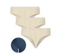 OVRUNS Seamless Thongs No VPL Knickers for Women Invisible No Show Pants Underwear Multipack 3