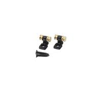 OVSAL 2 PCS Roller String Guides Guitar String Trees Roller String Retainer for Tele Telecaster Start Stratocaster Electric Guitar Bass Electroplated Black