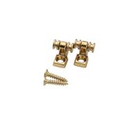OVSAL 2 PCS Roller String Retainer Guitar Roller String Trees Roller String Guide for Tele Telecaster Start Stratocaster Electric Guitar Bass Gold
