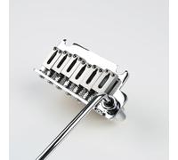 OVSAL 2-Point Electric Guitar Bridge 10.8mm Tremolo Bridge with Brass Block and Steel addles Electric Guitar Parts for 6 String Start Stratocaster Chrome