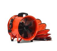 Ovshnrr Dust Extractor Ventilation Fan 10 Inch Portable Axial Exhaust Fan 380W/2.6A 1600CFM High Velocity Ventilator with 16FT Duct Hose for Exhausting & Ventilating at Home and Job Site