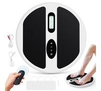 Ovshnrr EMS & TENS Foot Massager for Pain Relief & Blood Circulation,Circulation Machine Blood Booster,12 Modes and 20 Intensities,4 TENS Pads to Relieve Muscle Swelling, Cramps, Plantar Fasciitis