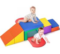 Ovshnrr Kids Soft Play Building Blocks, Indoor giant building blocks for Toddlers ages 1-3，Montessori Activity Toys for Toddlers ((- Set of six - Colorful))