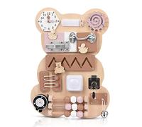 Ovshnrr Montessori Busy Board Motor Skills Wall Sensory Activity Board Wooden Toy for Toddlers Wooden Handmade Baby Sensor Activity Boards