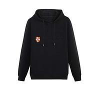 ovsn Kangaroo Pocket Hoodie University Of Cambridge Logo Long Sleeve SweatshirtsL Black