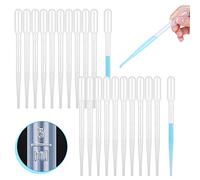Ovsor 50PCS Plastic Disposable Transfer Pipettes, 3ml Calibrated Pipette Dropper for Essential Oils and Science Laboratory