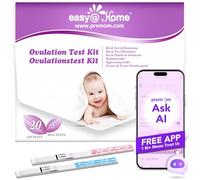 Ovulation Fertility Test Predictor Kit: Easy@Home 20 LH + 5 HCG Strips Accurate Fertility Test for Women Ovulation Monitor - Powered by Premom Ovulation Tracker App