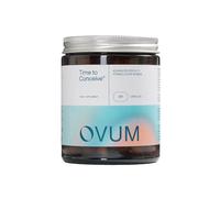OVUM Time to Conceive® Fertility Supplement with MicroActive® CoQ10 and Methylfolate | Most Scientifically Advanced Supplement for Fertility | 30 Day Supply | Made in The UK