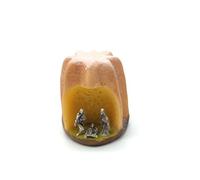 OVUNQUE PROTEGGIMI Mini Nativity Scene in Resin, Nativity Scene with Holy Family in Metal, Handmade Nativity Scene 4 x 7 cm, Christmas Gift Ideas, Christmas Decorations Made in Italy (Pandoro)