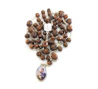 OVUNQUE PROTEGGIMI Saint Joseph Rosary Holy Family Saint Joseph Medal Holy Family Holy Spirit Rosary of Saint Joseph and Holy Family, L, Wood, Wood