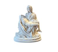 OVUNQUE PROTEGGIMI Statue of Pietà in marble powder h 15 cm, white or coloured. 5.90 '' Pieta statues by Michelangelo. Jesus Christ Virgin Mary. (white)