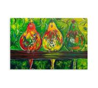 OVUQF THREE LITTLE BIRDS Bob Marley Inspired Canvas Print Canvas Poster Wall Art Decor Print Picture Paintings 12x18inch(30x45cm)