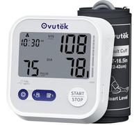 Ovutek Blood Pressure Monitor Upper Arm with 245 Sets for 3 Users Home Use | 8.7"-16.5" Adjustable Large Cuff BP Machine Monitor, Large Display, Heart Rate Monitoring, Batteries Included, Easy to Carry