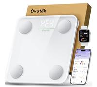 Ovutek Smart Scale for Body Weight, BMI Weighing Body Fat Scale, Accurate 14 Body Composition Scale Monitor for People's Health with Smartphone App, Compact Size Digital Bathroom Scale 180kg