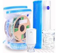 OVV3D Filament Storage Bags Kit 66pcs, 3D Printer Filament Storage 30 Bags Vacuum Sealed Kit with 30pcs Desiccant, Auto Pump, Perfect for 3D Filament Storage or Using After Filament Dryer Box