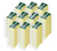 Ovveroche 200 Pcs Individually Wrapped Sponges,Uncompressed Non Scratch Scrouing Sponges for Household Cleaning Dishes Kitchen Airbnb Apartment Car Bike
