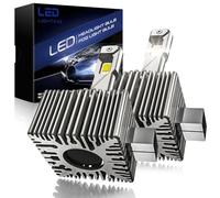 OVVOFPP D1s Led Headlight Bulb 36,000 lm, 200 W, 6,500 K, Ultra-Bright White for Car Headlights, 1:1 Replacement for Xenon HID Bulbs, Plug-and-Play, 2-pack