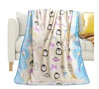 OVYALCJ Children's Blanket Penguin, Kids Animal Blankets, Blanket for Toddler Sofa Bed, Cute Penguins Decor Throw Blankets Cozy milk velvet Blanket, Gifts for Penguin Lovers