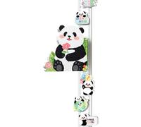 OVYALCJ Panda Height Chart Wall Decals, Height Chart for Children, Self-Adhesive Wall Sticker, Children's Room Decoration for Boys & Girls, Measures 65-183 cm