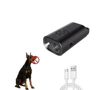 Ovyntremis Anti Barking Device for Dogs, Handheld Ultrasonic Bark Stopper with LED Light, Mini Waterproof Dog Barking Deterrent for Small, Medium, and Large Dogs