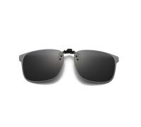 Ovyntremis Practical Polarisation Clip-On Sunglasses with UV400 Protection - For Your Comfort and Safety on Any Outdoor Adventure, black