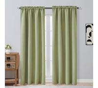 OVZME Sage Green Blackout Curtains 84 Inches Long 2 Panels Set, Solid Thermal Insulated Soft Blackout Curtains for Bedroom, Dual Rod Pocket Window Treatments Drapes for Living Room, 2x50Wx84L Inches