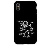 Ow Ow Ow Figure- Funny Chronic Pain Awareness Case for iPhone X/XS