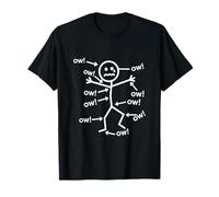 Ow Ow Ow Figure- Funny Chronic Pain Awareness T-Shirt