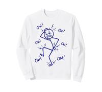 Ow Ow Ow Shirt Funny Chronic Pain Stick Body Figure Sweatshirt