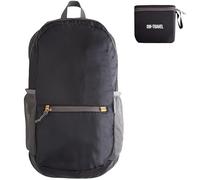 OW-Travel Lightweight Foldable Backpack, Packable Daypack 20l Black | Compact foldable rucksack, foldaway backpack storage for day trips, city breaks, shopping, holidays, travel for men and women