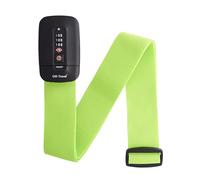 OW-Travel Lockable Luggage Straps for Suitcases with TSA Lock, Green