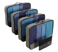 OW-Travel Packing Cubes for Suitcases 5 Pcs Grey Large with Mesh Zip Pouch | Suitcase organiser bags, backpack packing cube, travel bag organiser packing cubes for clothes storage, luggage and holidays