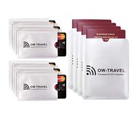 OW-Travel RFID Card Sleeves 10 Pcs, Passport Holders 4 Pcs, TUV Certified