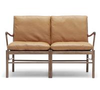 OW149-2 Colonial 2-seater sofa Carl Hansen & Søn oiled walnut / leather Sif 95 - 5714413593244